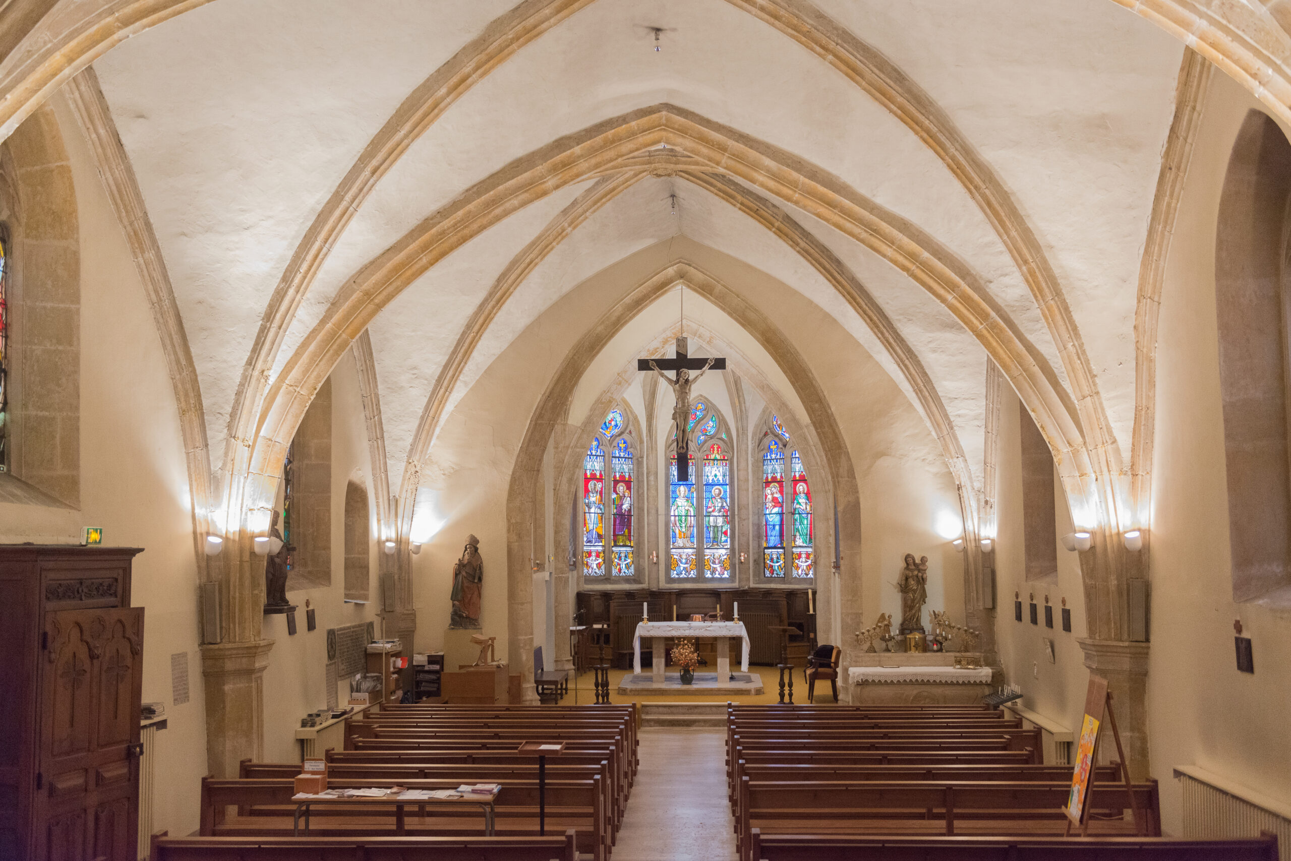 Élévation intérieure de la nef du XVIe siècle
